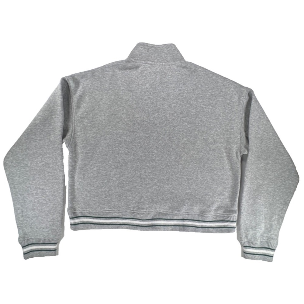 USC Trojans Pullover Sweatshirt Quarter Zip Womens XS Cropped Gray NCAA Fight On - Picture 7 of 9